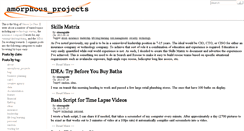 Desktop Screenshot of amorphousprojects.com