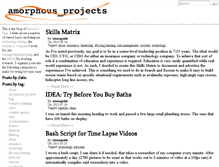 Tablet Screenshot of amorphousprojects.com